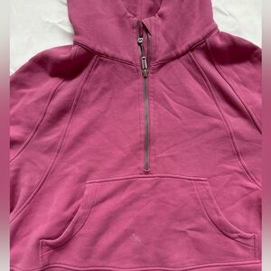 Lululemon Pink Blossom Oversized Half Zip Scuba Size XL/XXL